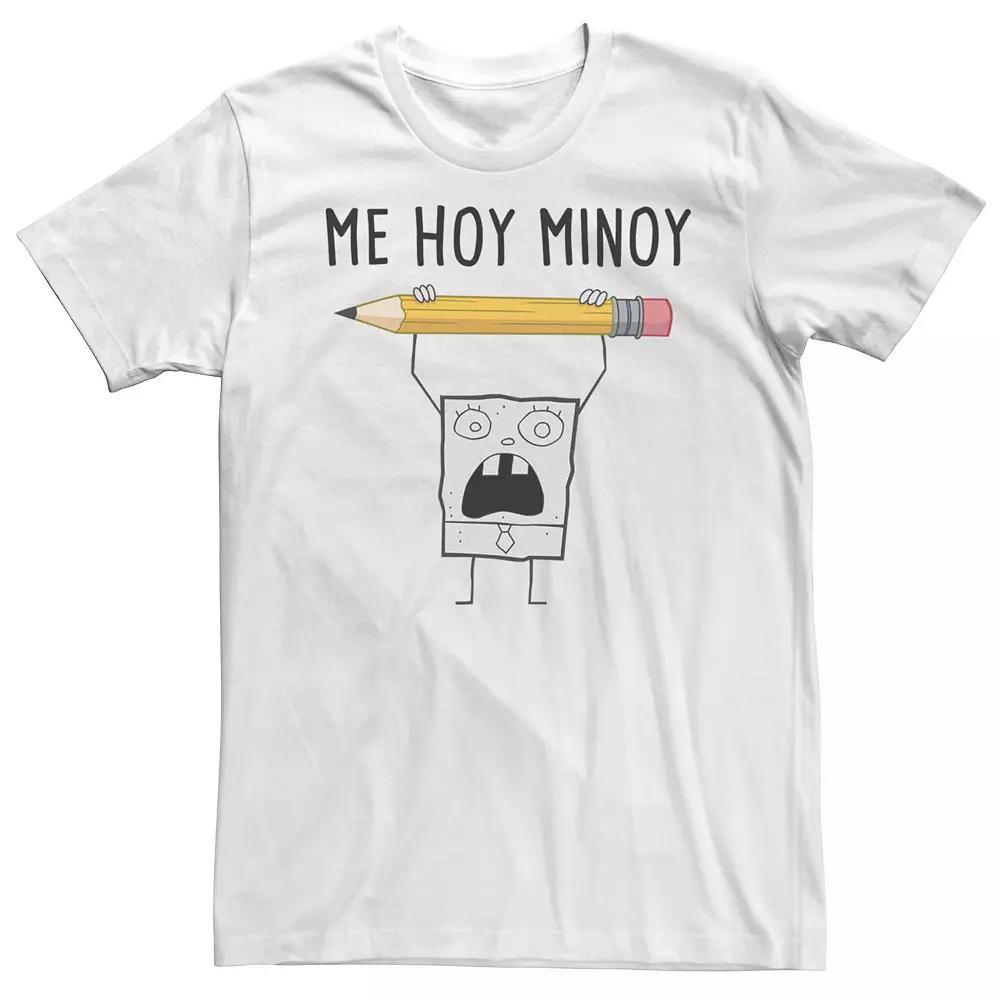 Men's Spongebob Me Hoy Minoy Tee, Size: XL, White Product Image