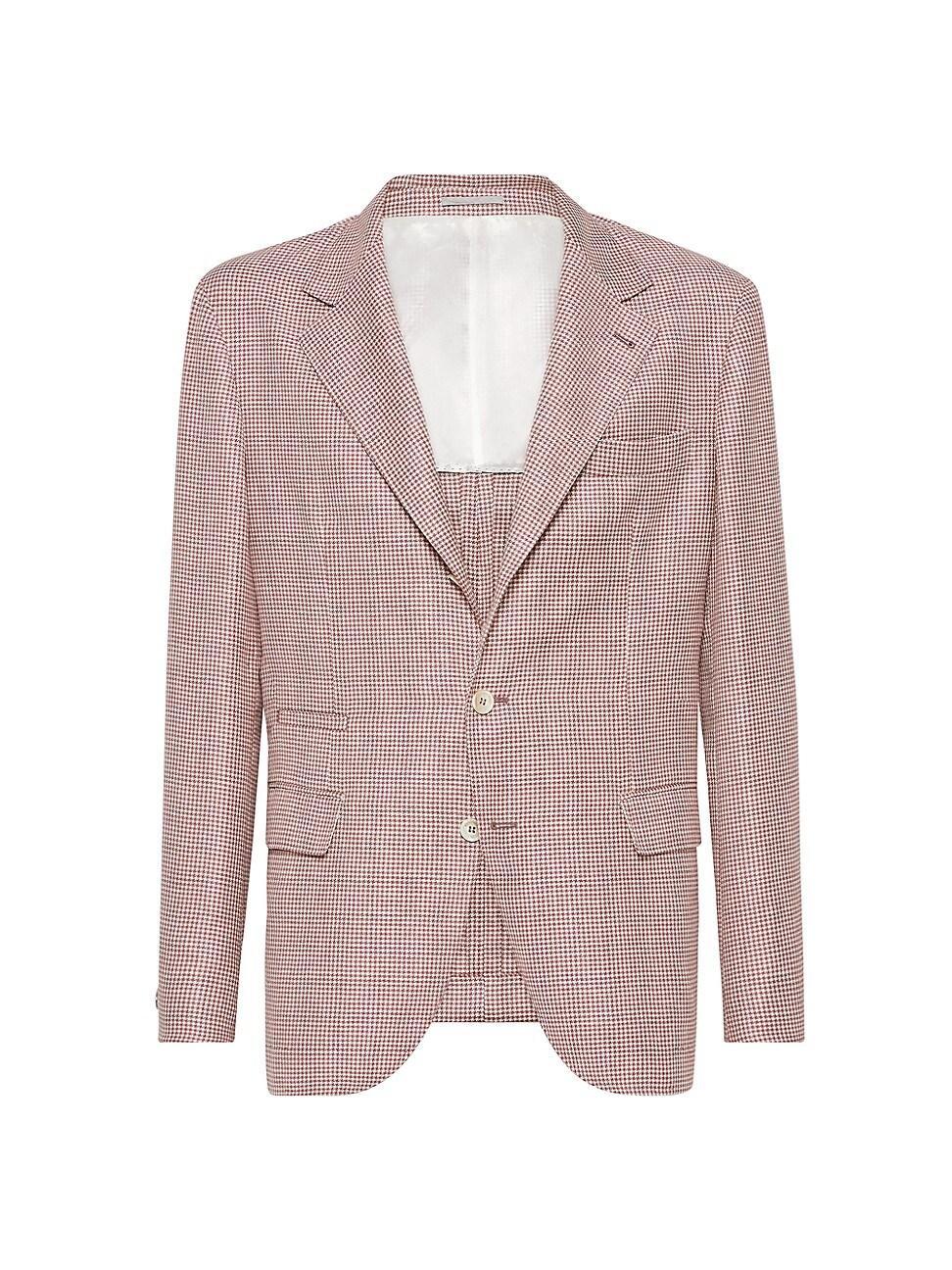 Mens Houndstooth Deconstructed Blazer Product Image