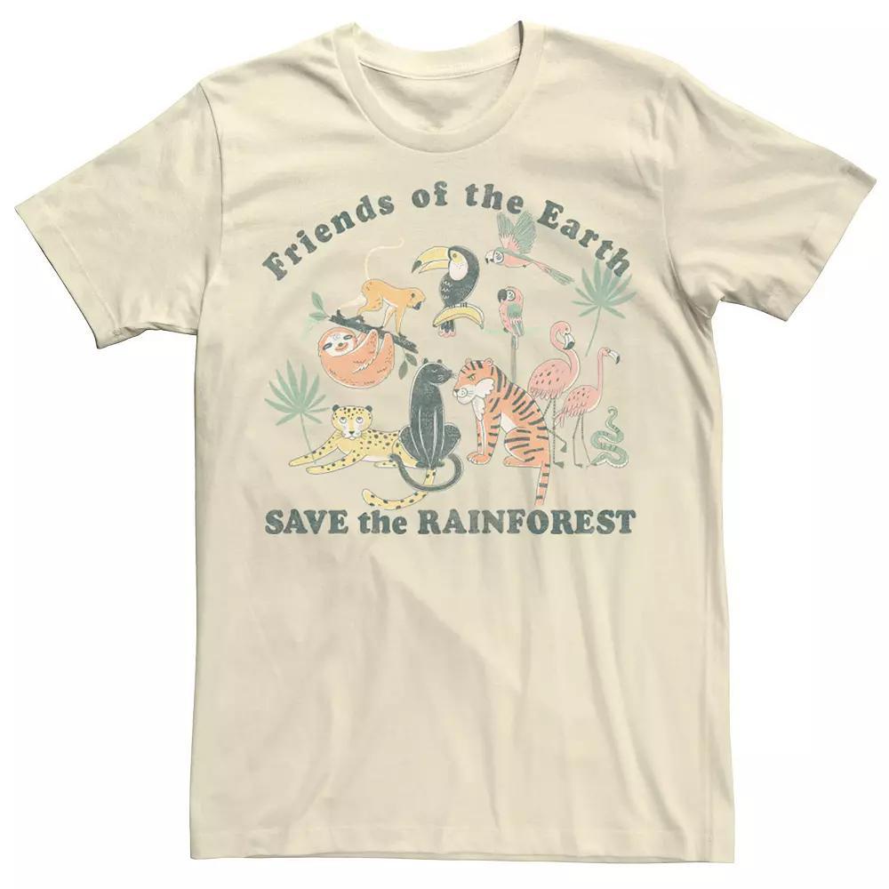 Men's Fifth Sun Save The Rainforest Animal Tee, Size: Medium, Natural Product Image