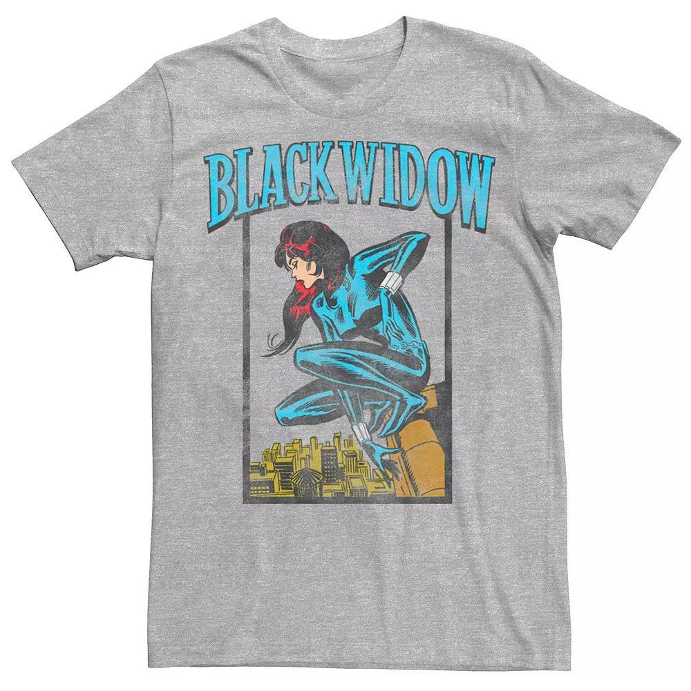 Men's Marvel Black Widow Tee, Size: Small, Athletic Grey Product Image