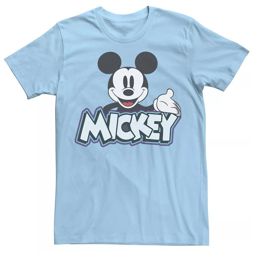 Disney's Mickey Mouse Name Title Men's Graphic Tee, Size: Large, Light Blue Product Image