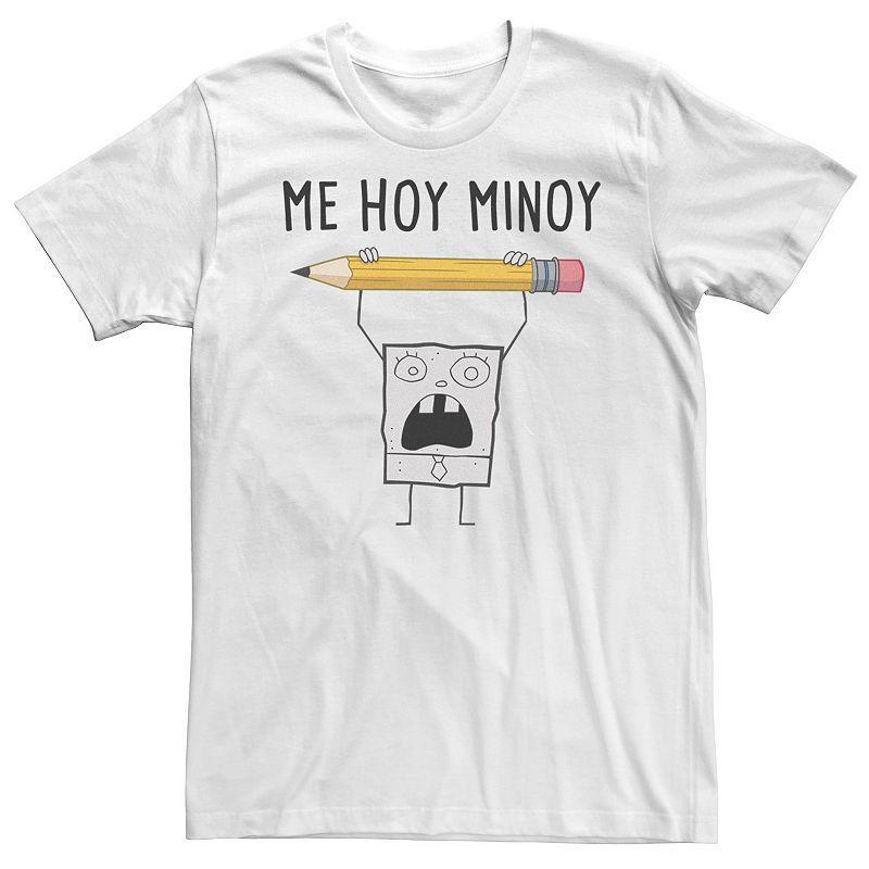 Men's Spongebob Me Hoy Minoy Tee, Size: XL, White Product Image