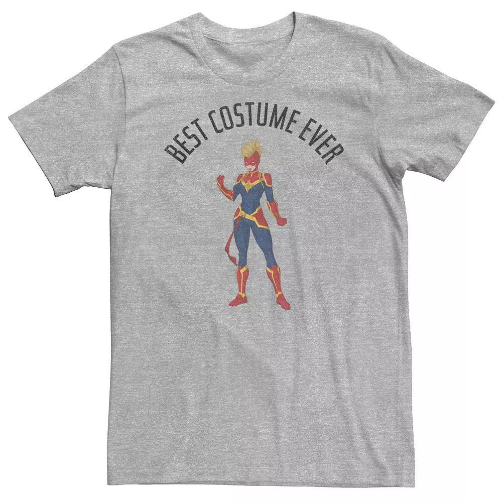 Big & Tall Marvel Captain Marvel Best Costume Ever Portrait Tee, Men's, Size: 4XL, Athletic Grey Product Image