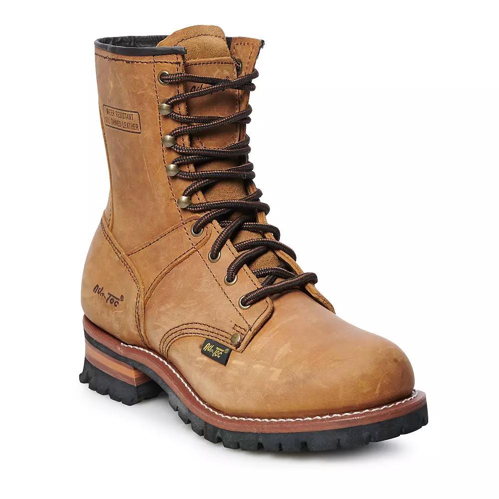 AdTec 1421 Men's Water Resistant Logger Work Boots, Size: 10.5 Medium, Brown Product Image