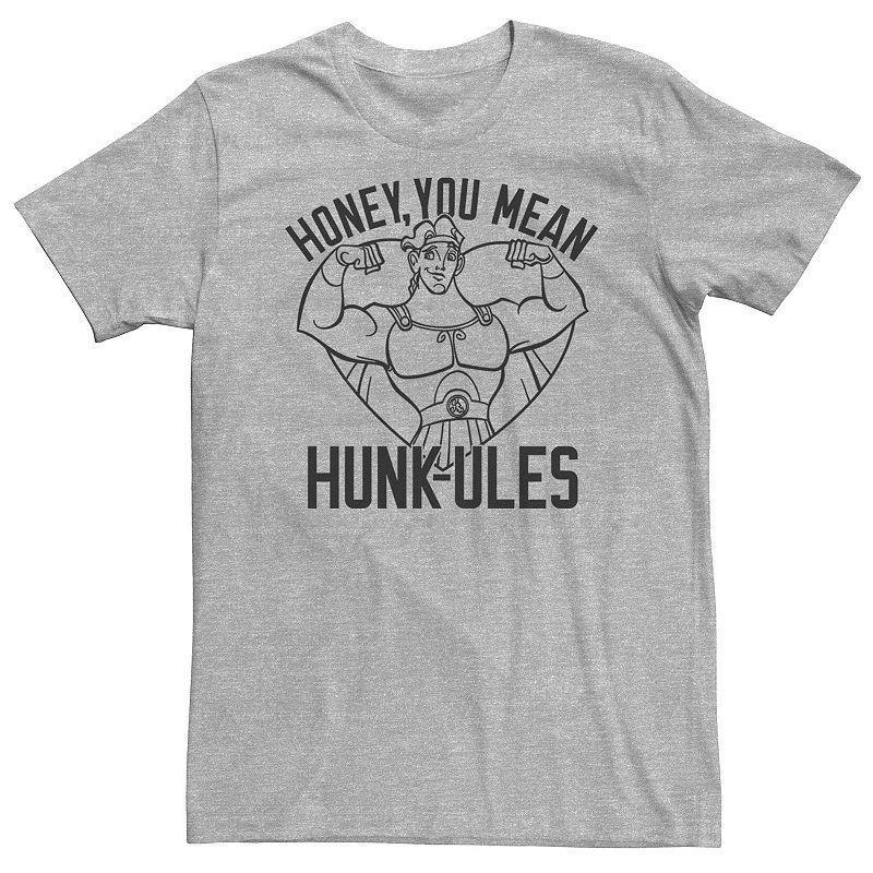 Big & Tall Disney Hercules "Honey You Mean Hunk-ules" Portrait Tee, Men's, Size: 4XLT, Athletic Grey Product Image