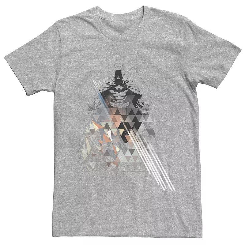 Men's DC Comics Batman Poly Portrait Tee, Size: Large, Athletic Grey Product Image