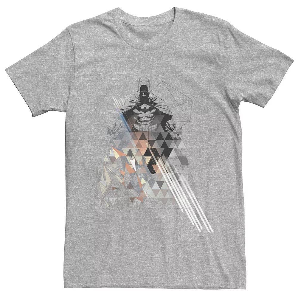 Men's DC Comics Batman Poly Portrait Tee, Size: Large, Athletic Grey Product Image