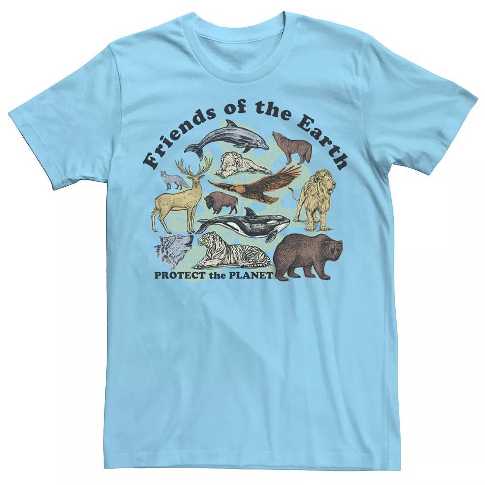 Men's Friends of the Earth Graphic Tee, Size: XXL, Light Blue Product Image
