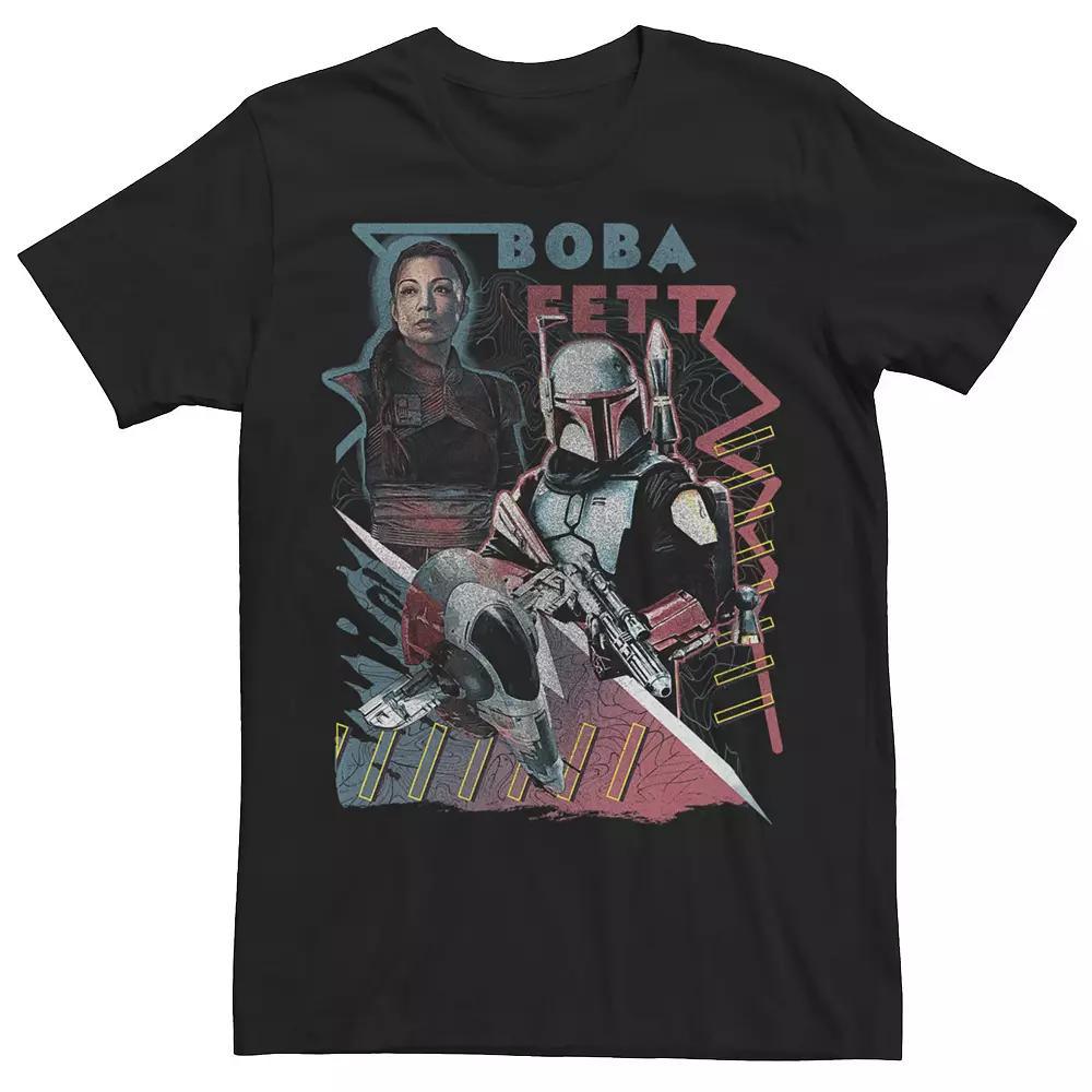 Men's Star Wars The Book Of Boba Fett Outlaws Collage Tee, Size: Large, Black Product Image