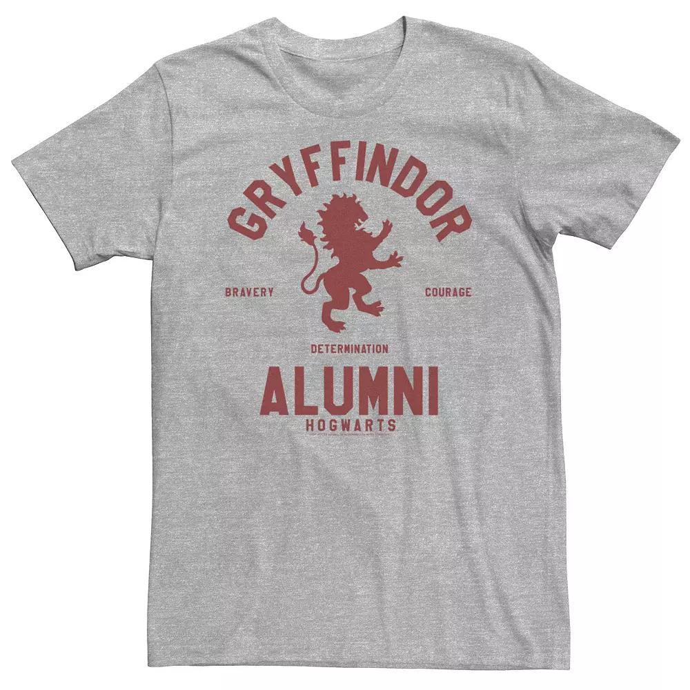 Big & Tall Harry Potter Gryffindor Alumni Tee, Men's, Size: Large Tall, Athletic Grey Product Image