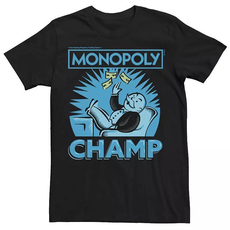 Big & Tall Monopoly Champ Money Toss Tee, Mens Product Image