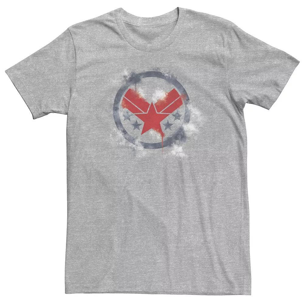 Big & Tall Marvel Avengers Endgame War Machine Spray Paint Logo Tee, Men's, Size: 4XL, Athletic Grey Product Image