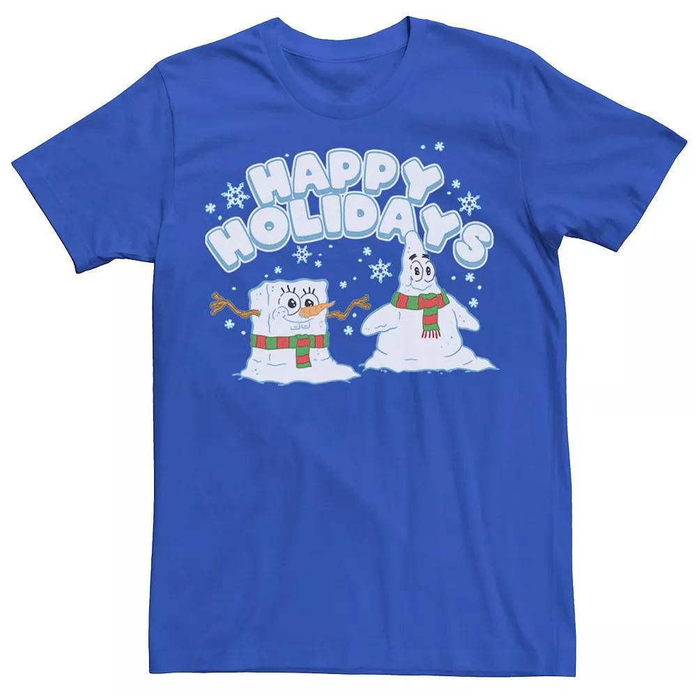 Men's Spongebob Squarepants Patrick Snowmen Tee, Size: Small, Royal Product Image