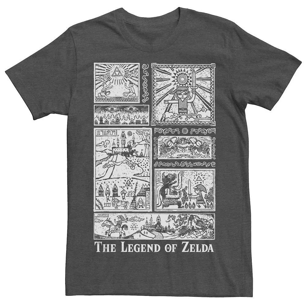 Men's Nintendo Zelda The Legend Lives Tee, Size: Small, Grey Heather Product Image