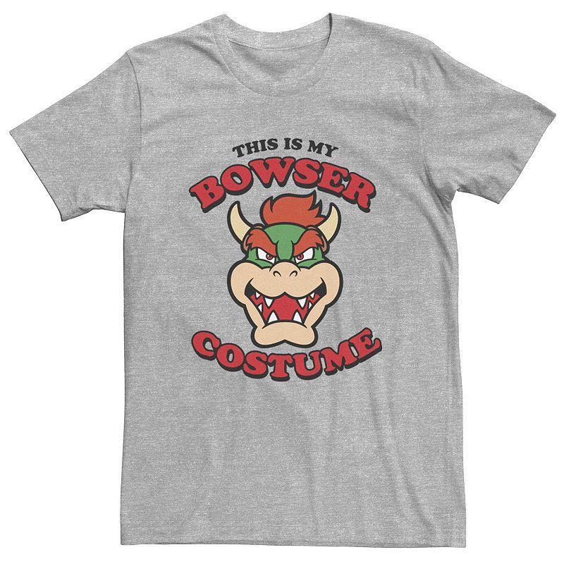 Men's Nintendo This Is My Bowser Costume Tee, Size: Medium, Athletic Grey Product Image
