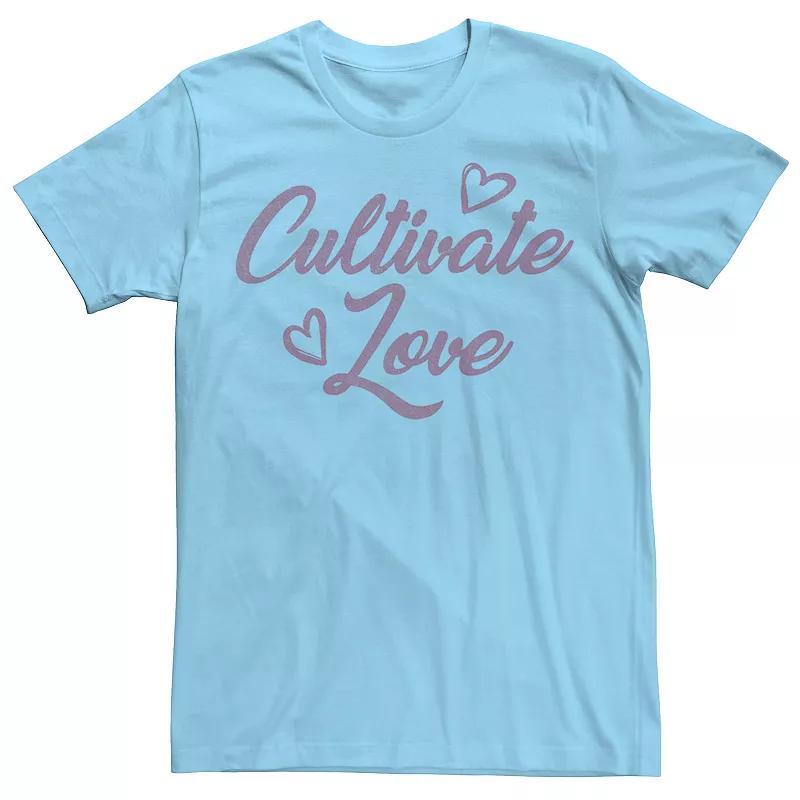 Men's Fifth Sun Cultivate Love Script Tee, Size: Large, Light Blue Product Image