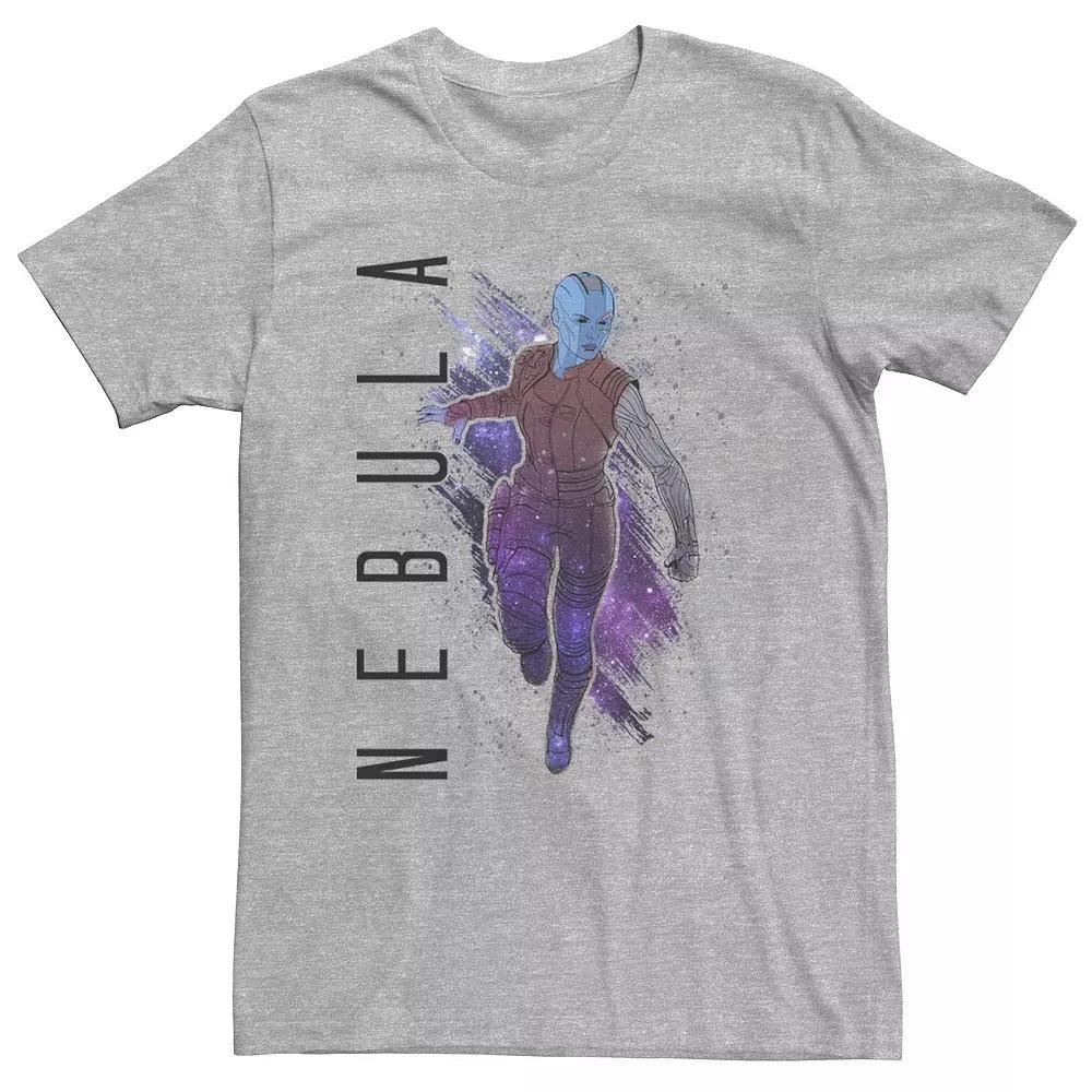 Big & Tall Marvel Avengers Endgame Nebula Galaxy Painted Tee, Men's, Size: 4XL, Athletic Grey Product Image