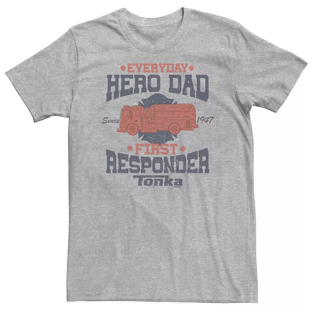 Big & Tall Tonka Everyday Hero Dad First Responder Tee, Men's, Size: Large Tall, Athletic Grey Product Image