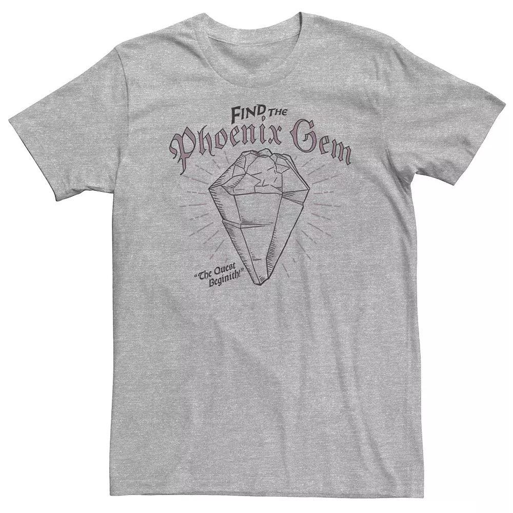 Big & Tall Disney / Pixar Onward Find The Phoenix Gem Tee, Men's, Size: 4XL, Athletic Grey Product Image
