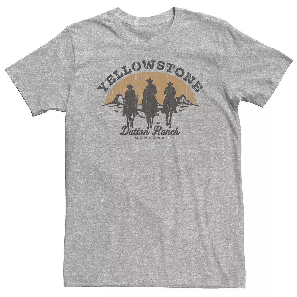 Big & Tall Yellowstone Dutton Ranch Montana Cowboys Tee, Men's, Size: XXL Tall, White Product Image