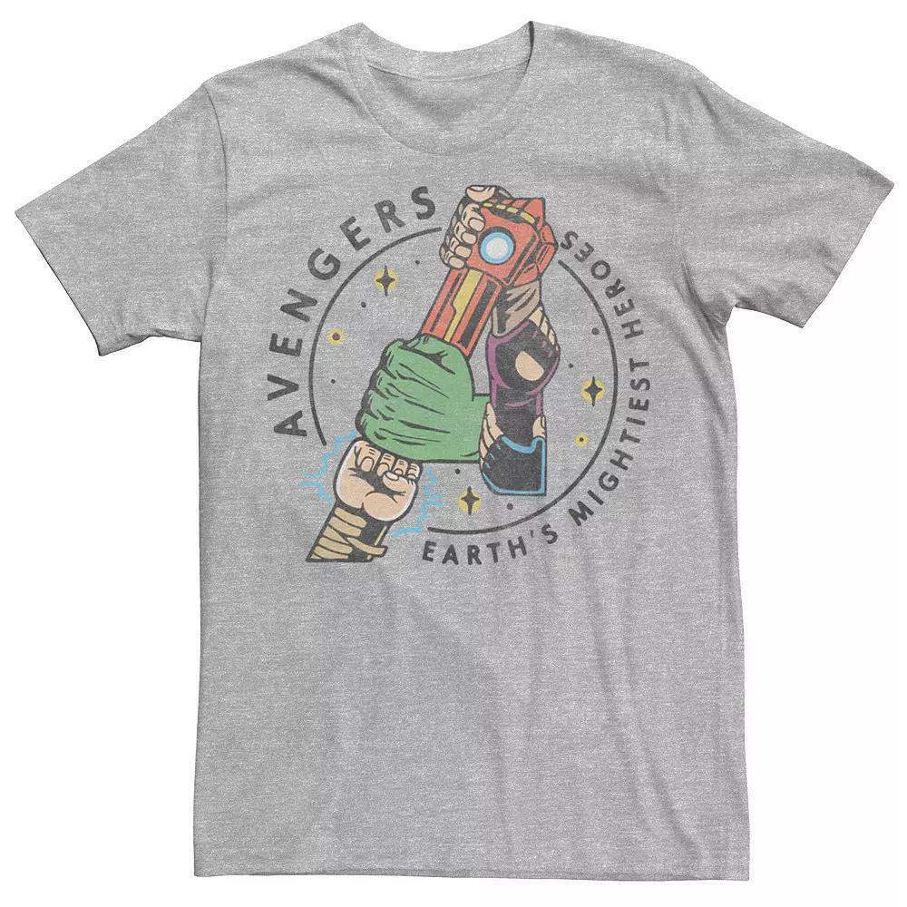 Disney's Mickey & Friends Mickey Pancakes & Eggs Ears Men's Tee, Size: XXL, Light Blue Product Image