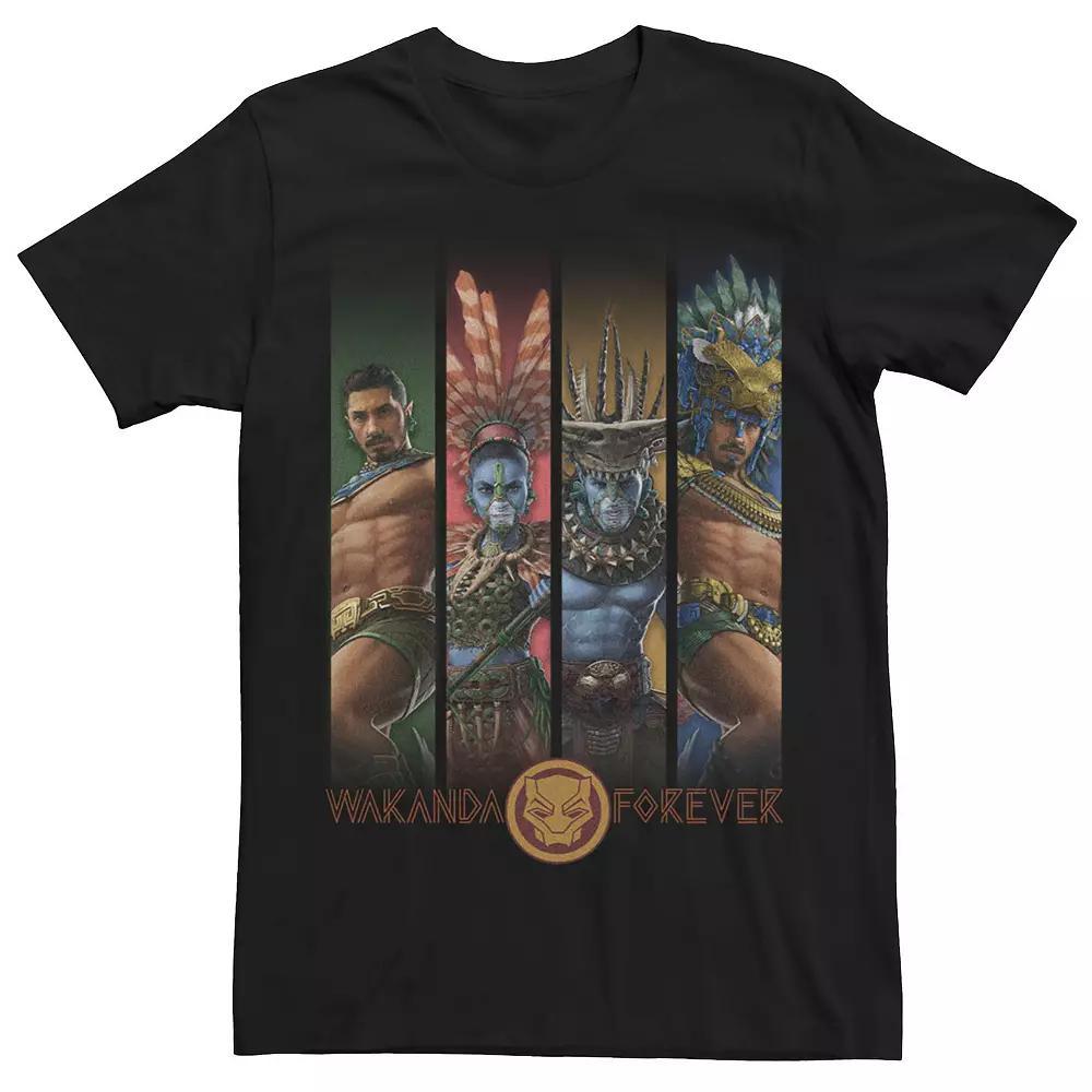 Men's Marvel Wakanda Forever Atlantean Groupshot Portrait Tee, Size: Medium, Black Product Image
