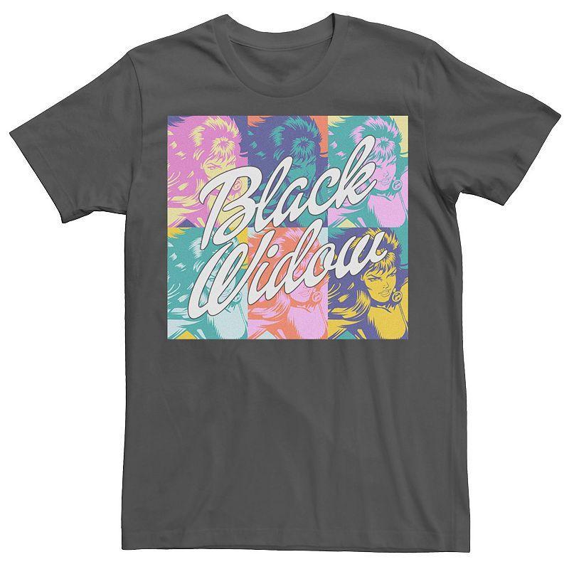 Men's Marvel Black Widow Pop Tee, Size: Small, Grey Product Image