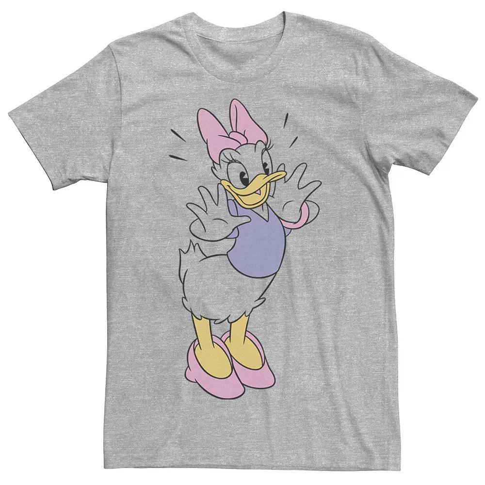 Disneys Daisy Duck Ecstatic Pose Portrait Mens Tee Athletic Grey Product Image