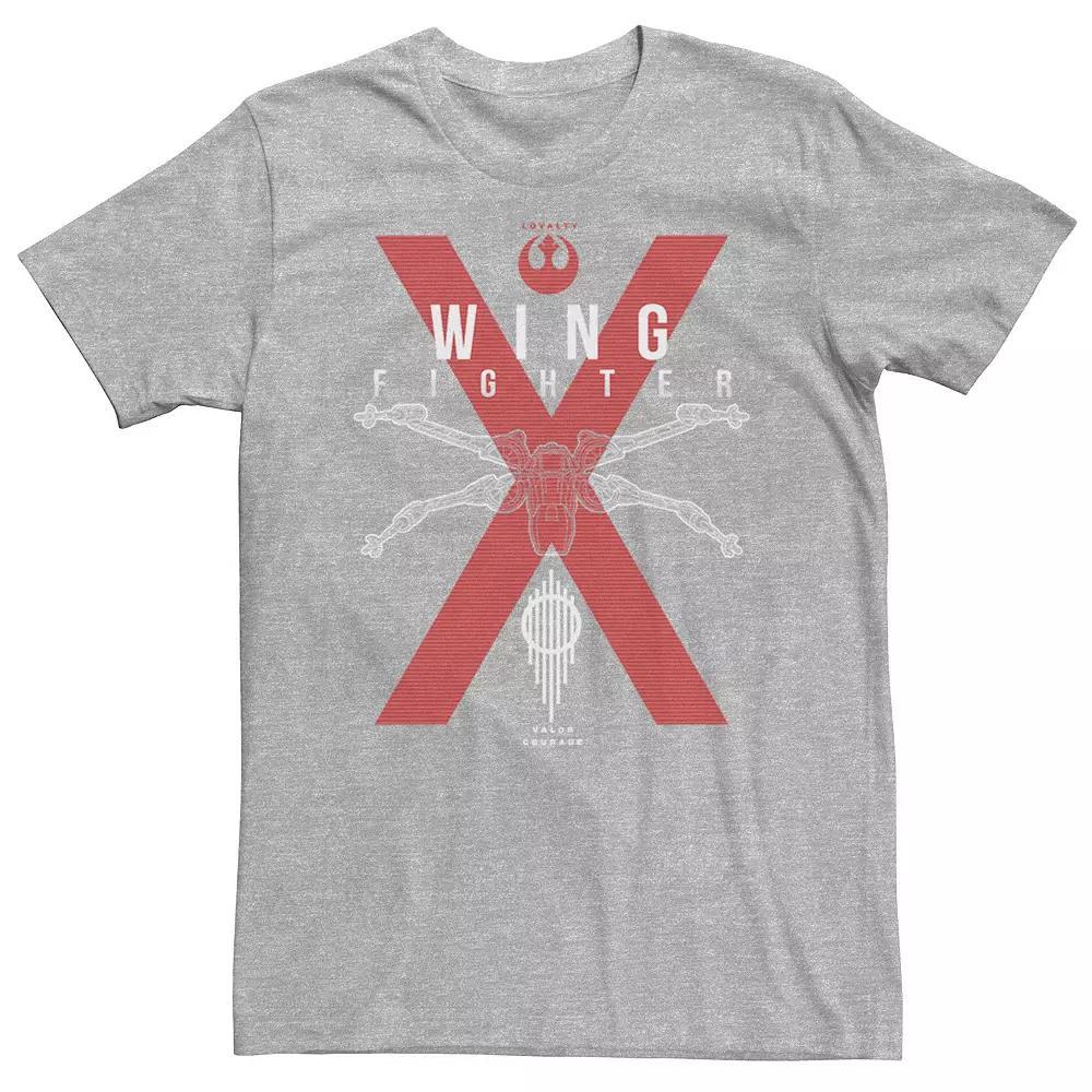 Men's Star Wars X Fighter Graphic Tee, Size: XL, Athletic Grey Product Image