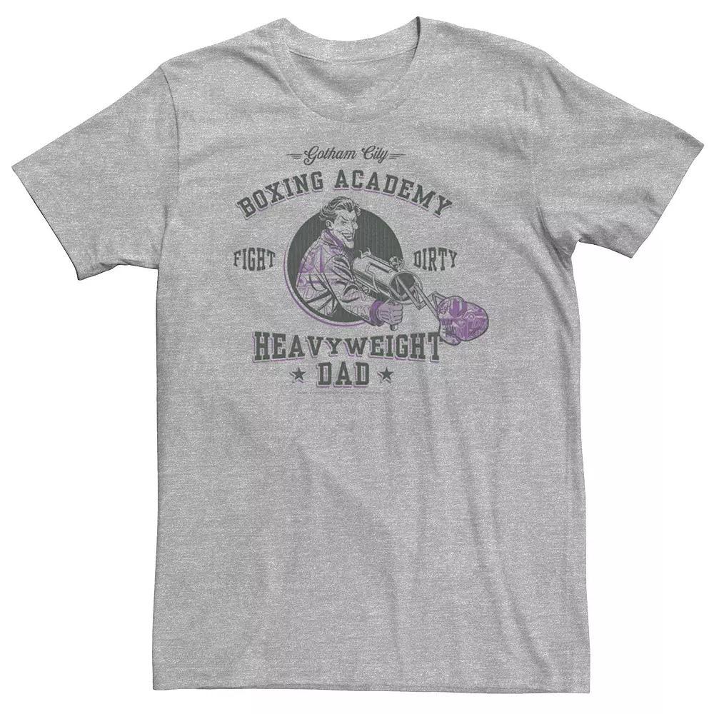 Big & Tall DC Comics Batman Heavyweight Dad Boxing Tee, Men's, Size: 3XL Tall, Athletic Grey Product Image