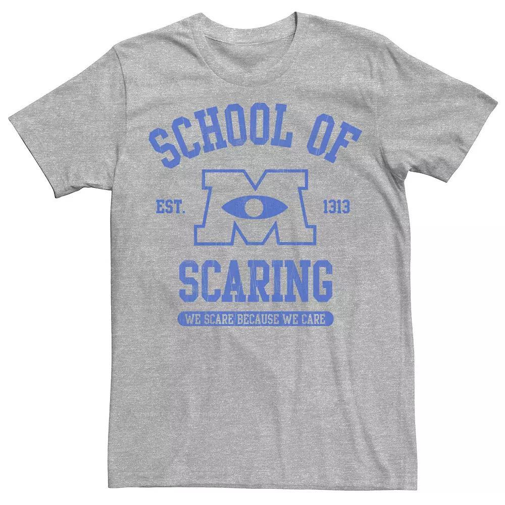 Disney / Pixars Monsters, Inc. Mens School Of Scaring Tee Athletic Grey Product Image