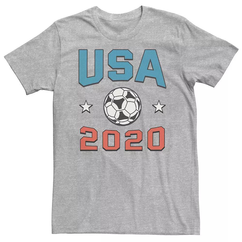 Men's USA Soccer 2020 Tee, Size: XL, Athletic Grey Product Image