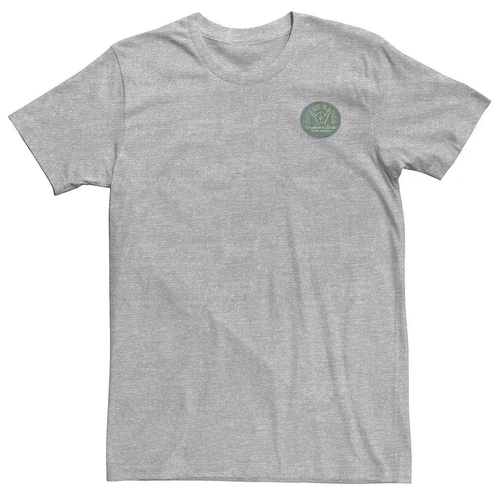 Big & Tall Netflix Outer Banks North Carolina Paradise On Earth Left Chest Tee, Men's, Size: 3XL, Athletic Grey Product Image