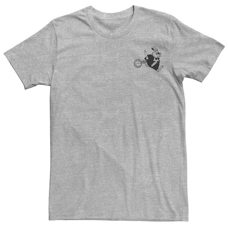 Men's Disney's Moana Pua Outline Left Chest Tee, Size: Large, Silver Product Image