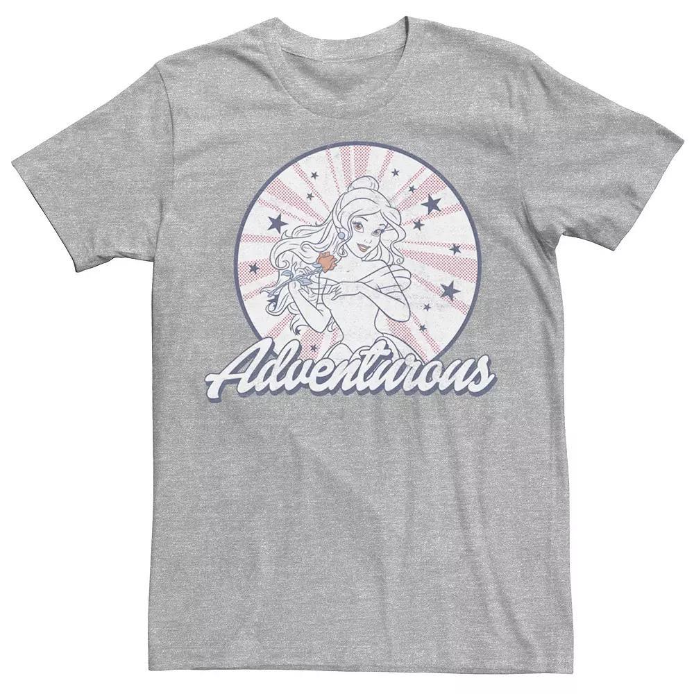 Men's Disney's Beauty and the Beast Adventurous Tee, Size: XXL, Athletic Grey Product Image