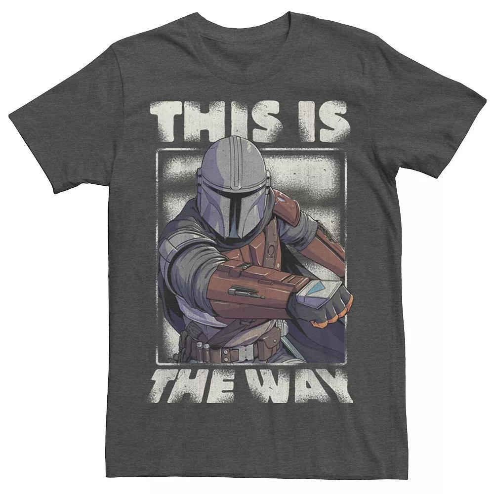 Men's Star Wars The Mandalorian This Is The Way Portrait Graphic Tee, Size: 3XL, Grey Heather Product Image