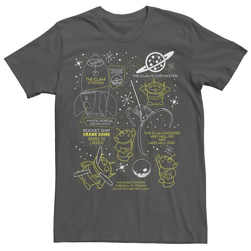 Disney / Pixar's Toy Story Aliens Men's Claw Master Map Tee, Size: Small, Grey Product Image