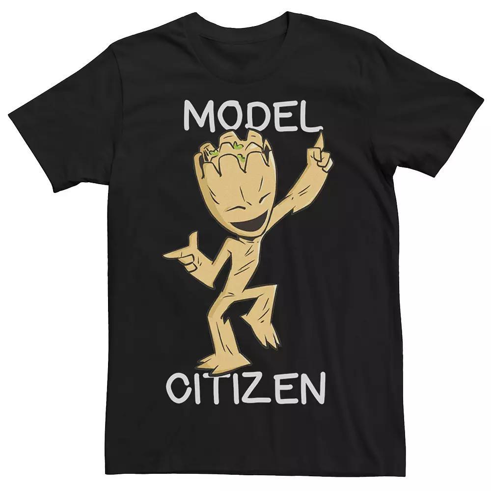 Men's Marvel Guardians Of The Galaxy Groot Model Citizen Tee, Size: XXL, Black Product Image