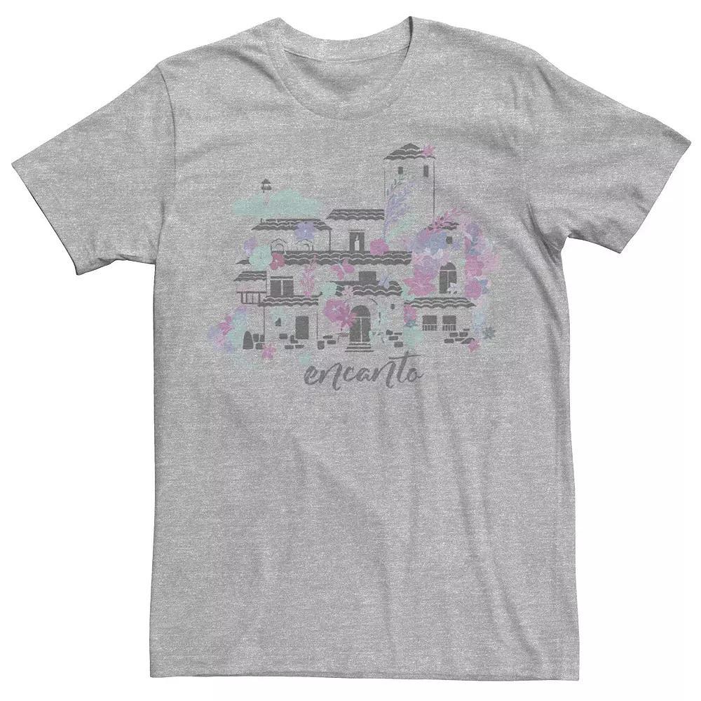 Disneys Encanto Mens Home Water Color Portrait Tee Athletic Grey Product Image