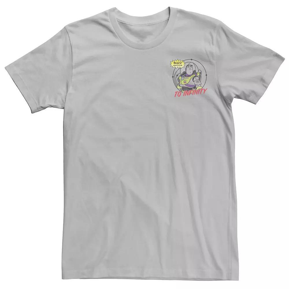 Men's Disney's Moana Pua Outline Left Chest Tee, Size: Large, Silver Product Image