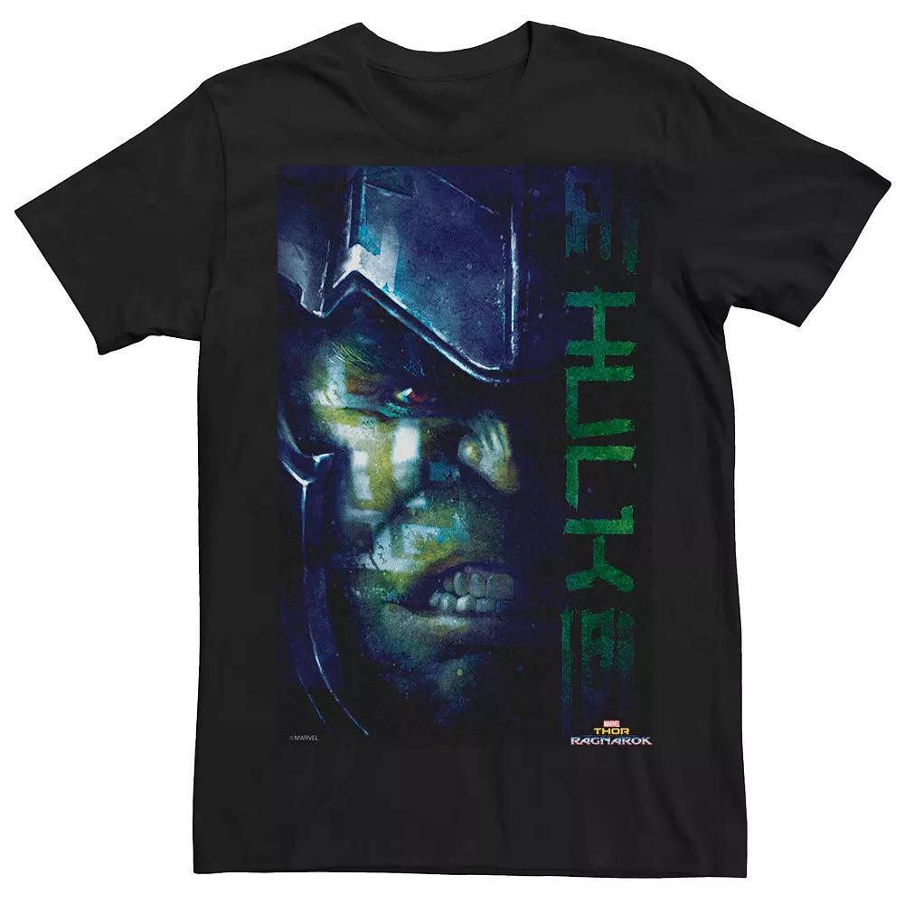 Men's Marvel The Hulk Angry Face Tee, Size: Medium, Black Product Image