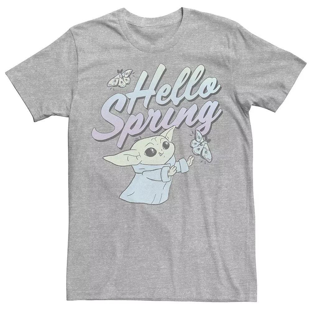 Men's Star Wars The Mandalorian Hello Spring Tee, Size: XL, Athletic Grey Product Image