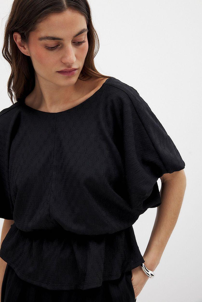 Peplum Draped Top Product Image