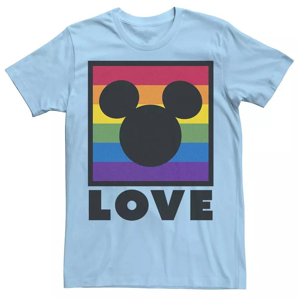 Disney's Mickey Rainbow Box Men's Tee, Size: Medium, Light Blue Product Image