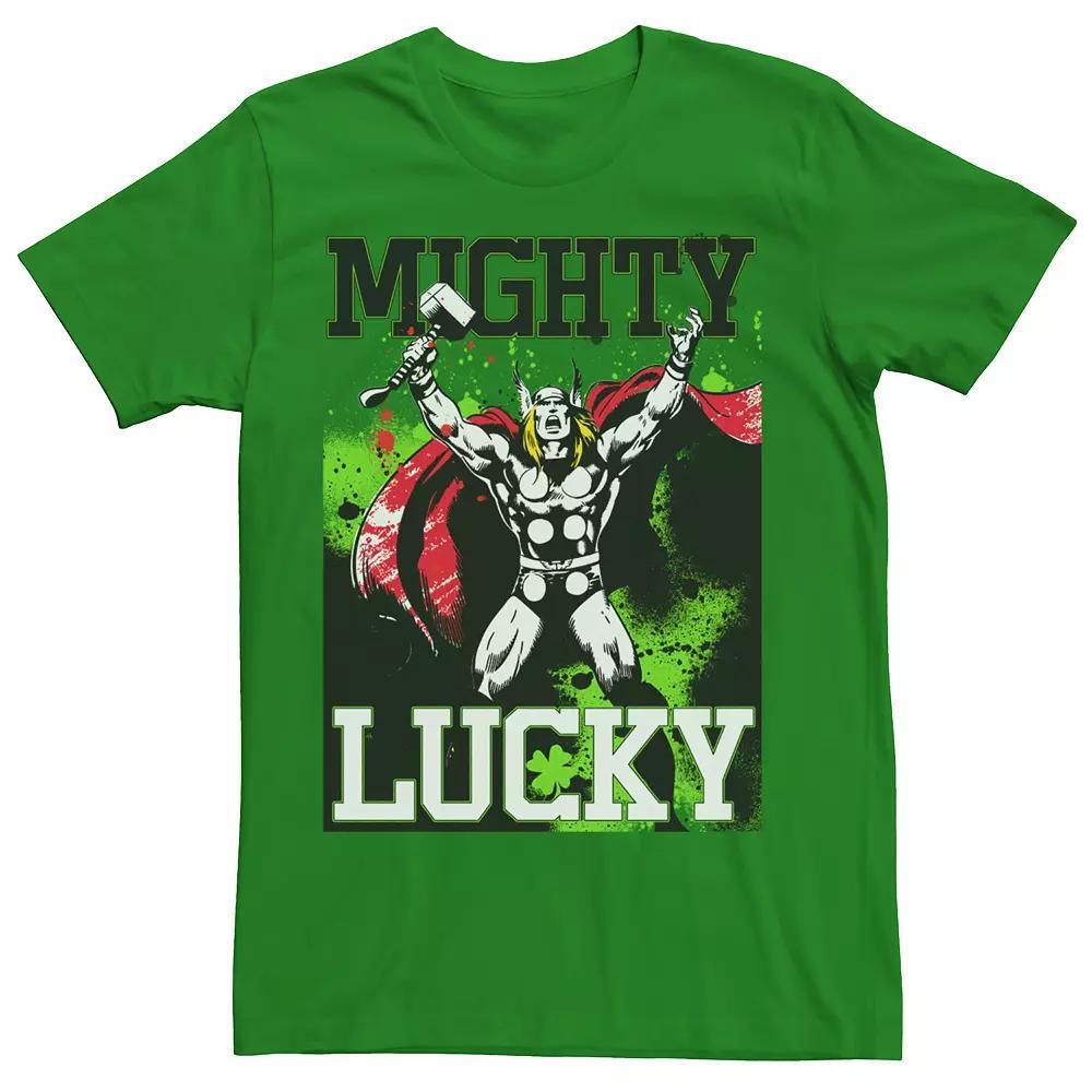 Men's Marvel Thor Mighty Lucky St Patricks Tee, Size: Small, Kelly Product Image