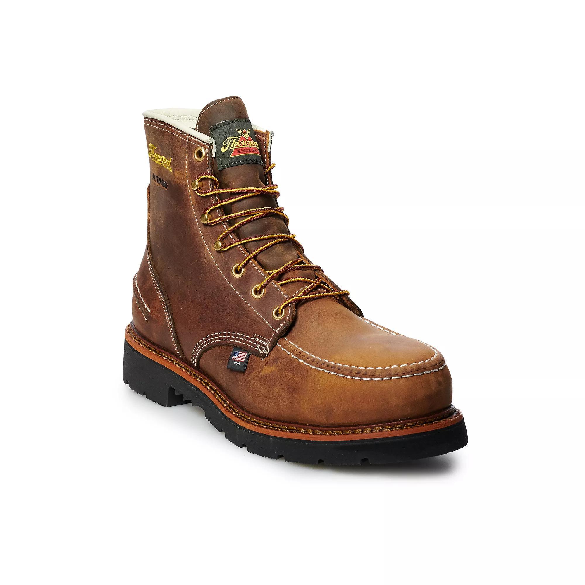 Thorogood 1957 Crazyhorse Men's 6-in. Waterproof Steel Toe Work Boots, Size: 10 Wide, Crazy Horse Product Image