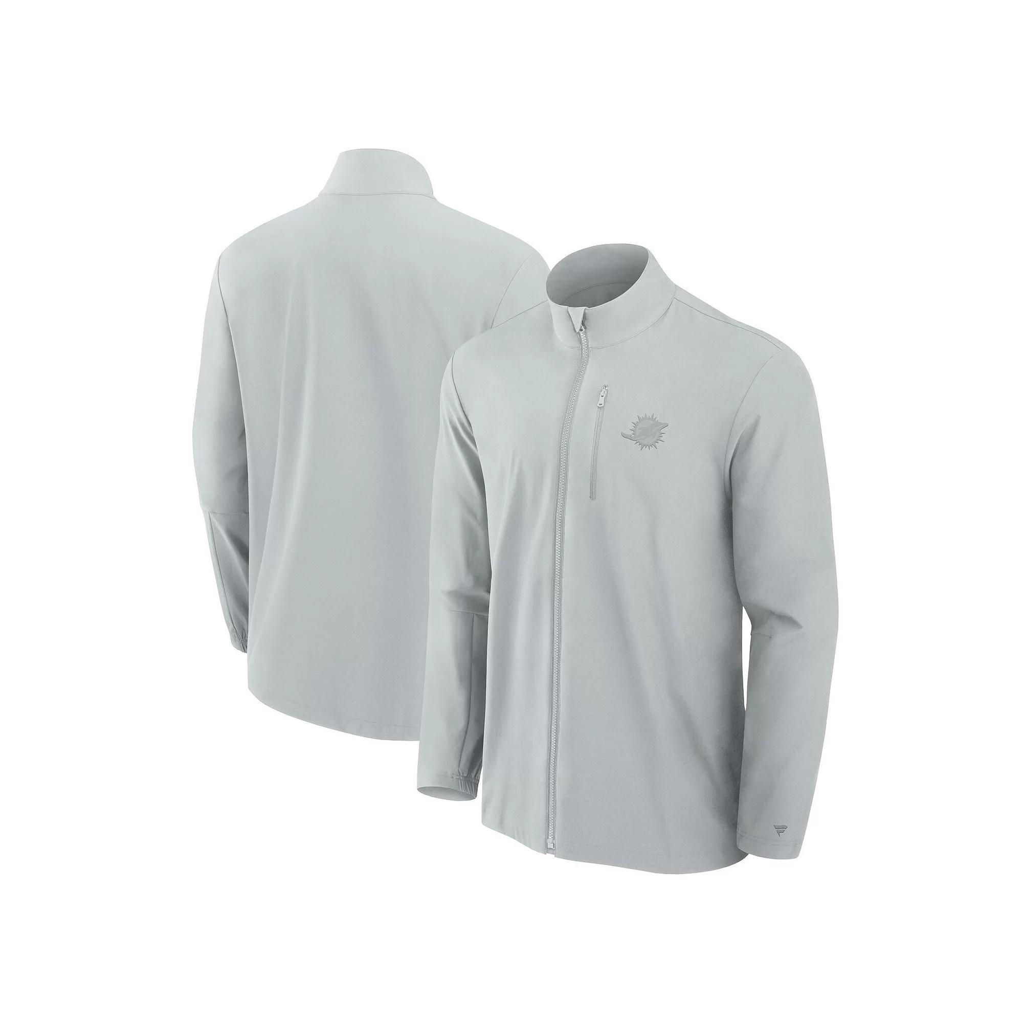 Men's Fanatics Signature Gray Buffalo Bills Front Office Woven Full-Zip Jacket, Size: Large, Grey Product Image
