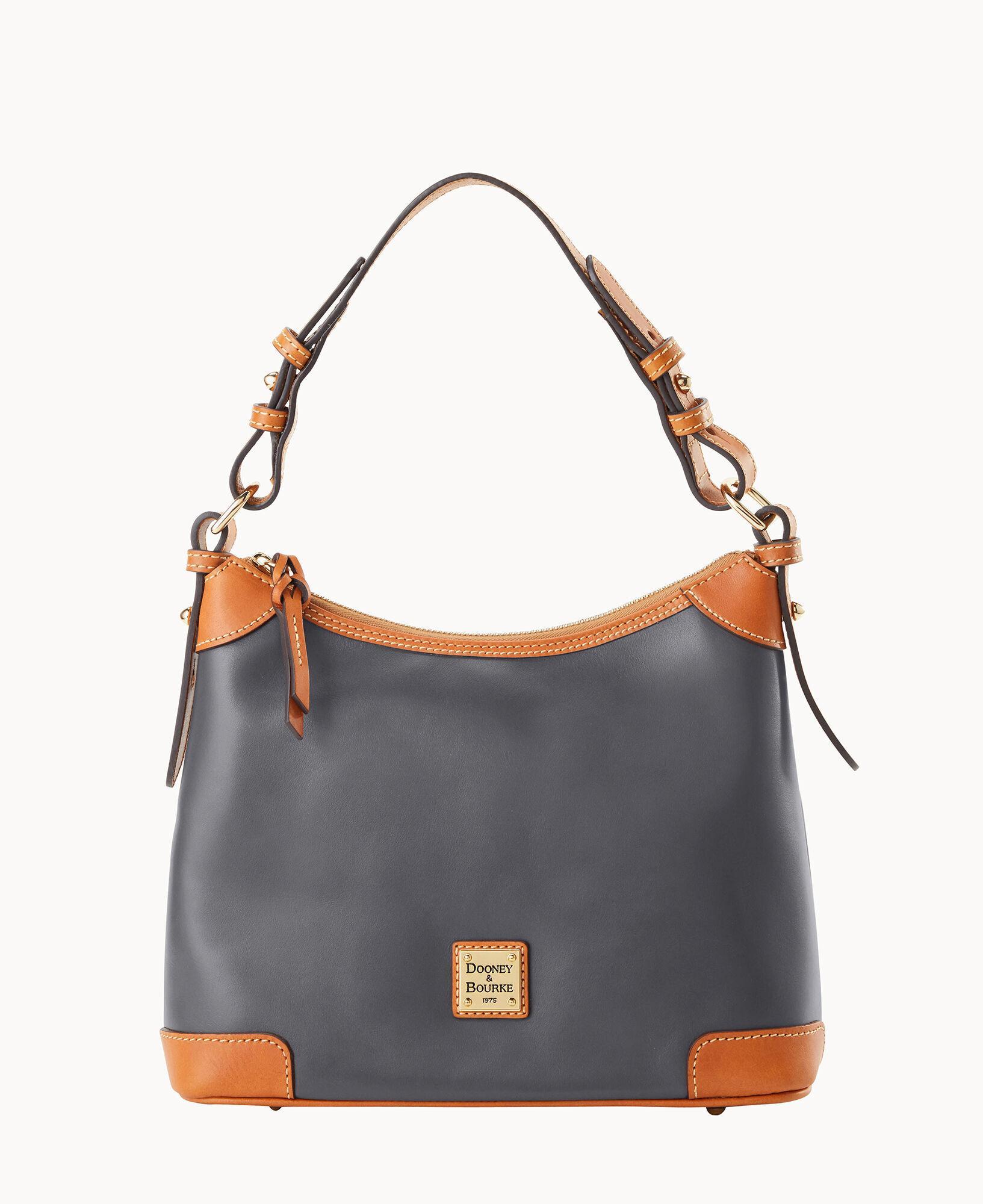 Dooney & Bourke Womens Wexford Leather Small Hobo Bag in Slate Product Image