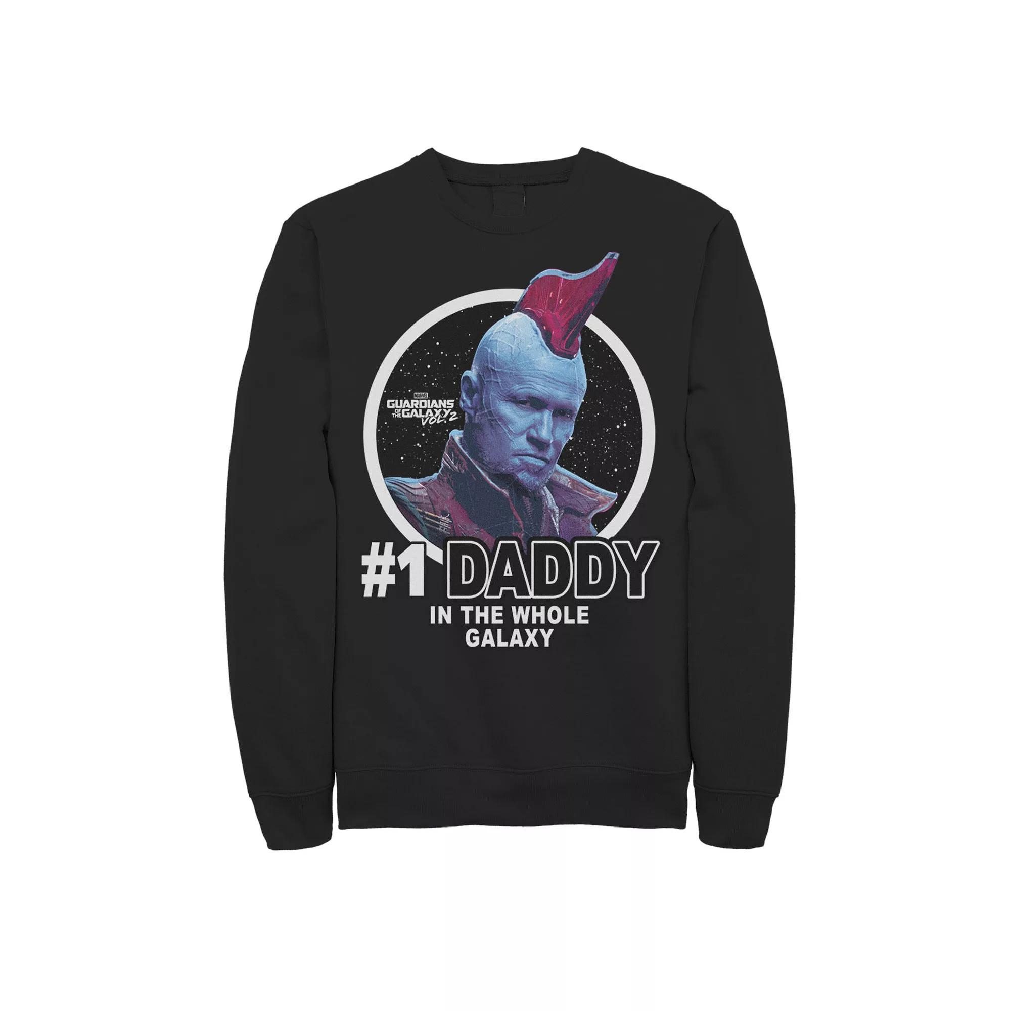 Men's Marvel Guardians Vol. 2 Yondu Father's Day #1 Daddy Sweatshirt, Size: XXL, Black Product Image