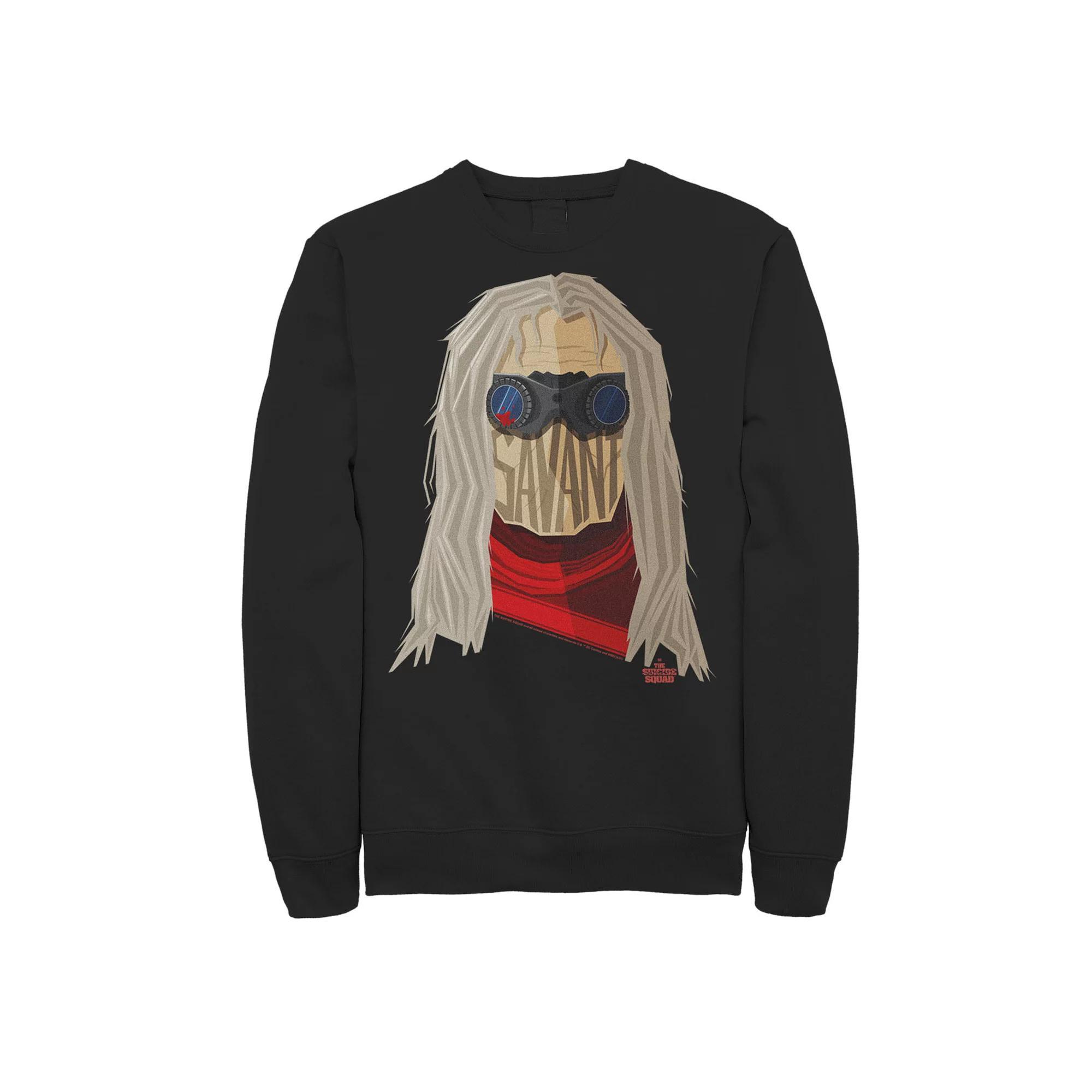 Men's The Suicide Squad Big Savant Logo Sweatshirt, Size: XXL, Black Product Image